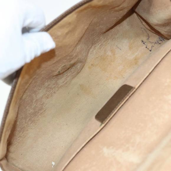 GUCCI GG Supreme Web Sherry Line Clutch Bag PVC Beige Red 89 01 031 Auth 89507 - Picture 10 of 16